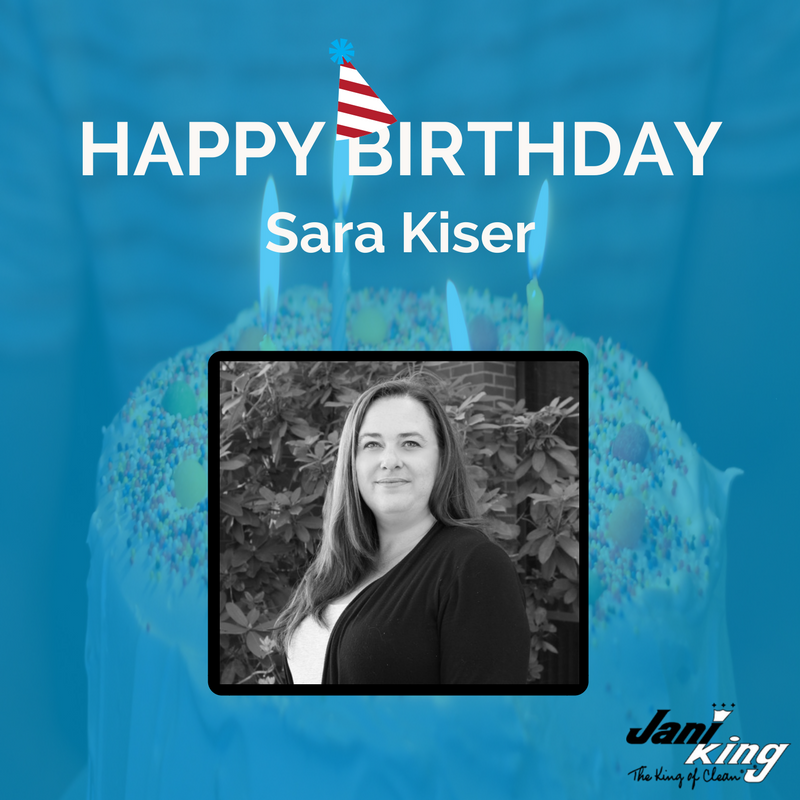 JANIKINGOR's tweet photo. Happy Birthday to our own Sara Kiser! Thanks for being a vital part of the Jani-King team! #janikingor #birthdaywishes https://t.co/S9HOCK3UcJ