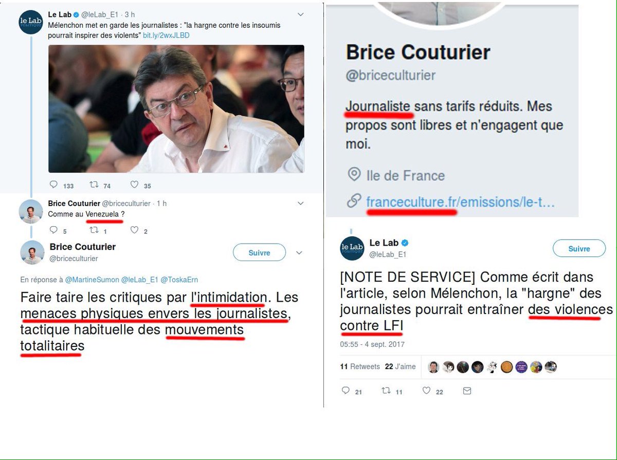 onlache_rien's tweet photo. Cher @briceculturier, est-il raisonnable de mentionner "journaliste" dans votre bio twitter? Franchement vous faites honte à la profession. https://t.co/9F2oG5c5zd