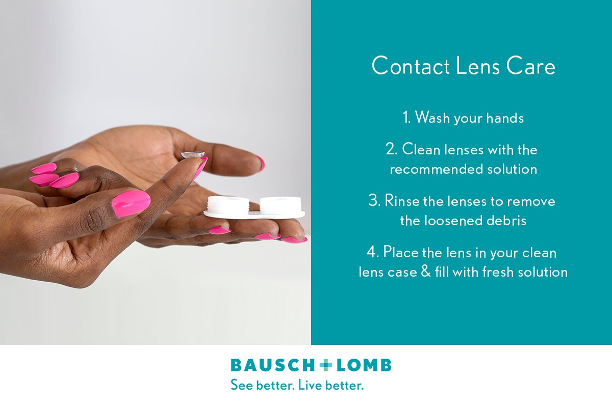 Are you taking the proper steps to keep your contact lenses in top shape?  #protectyoursight