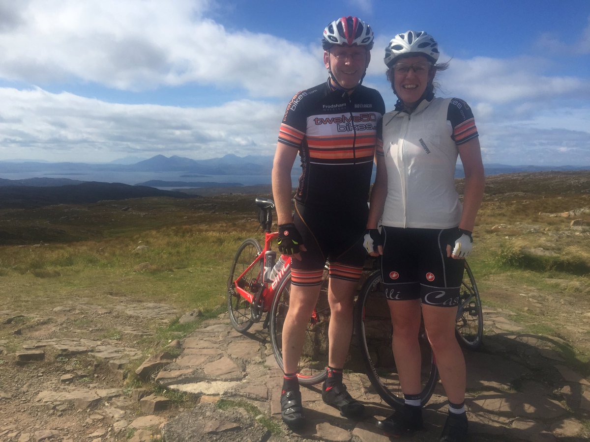 WilburBoar's tweet photo. @FrodshamWheeler Two Wheelers at the top of the Bealach Na Ba on Saturday. All wheeling, no walking! https://t.co/XVIPJOTB92