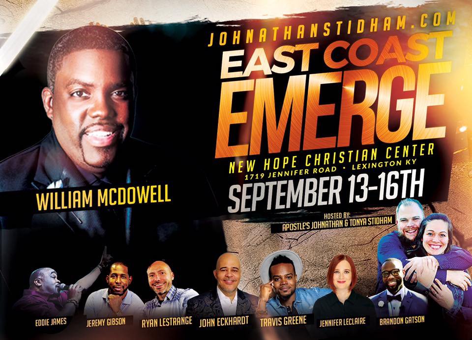 Lexington, KY! Join <a href="/WilliamMcDowell/">William McDowell</a> on 09/15 at #EastCoastEmerge conference 2017! Register today bit.ly/2xJak5C