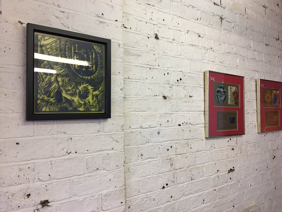 the_happy_bus_'s tweet photo. So my art work is hanging up at #themetway in Brighton, #thelevellers studio-looks good! #art #homeiswhereyouparkit #vanlife #thehappybus https://t.co/2MM7J0qDLP