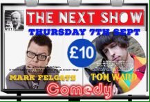 Terrific comedy @TheLoungekent this Thursday 7th Sept, with 2 exceptional acts. Mark Felgate &amp; Tom Ward plus Nick Wilty