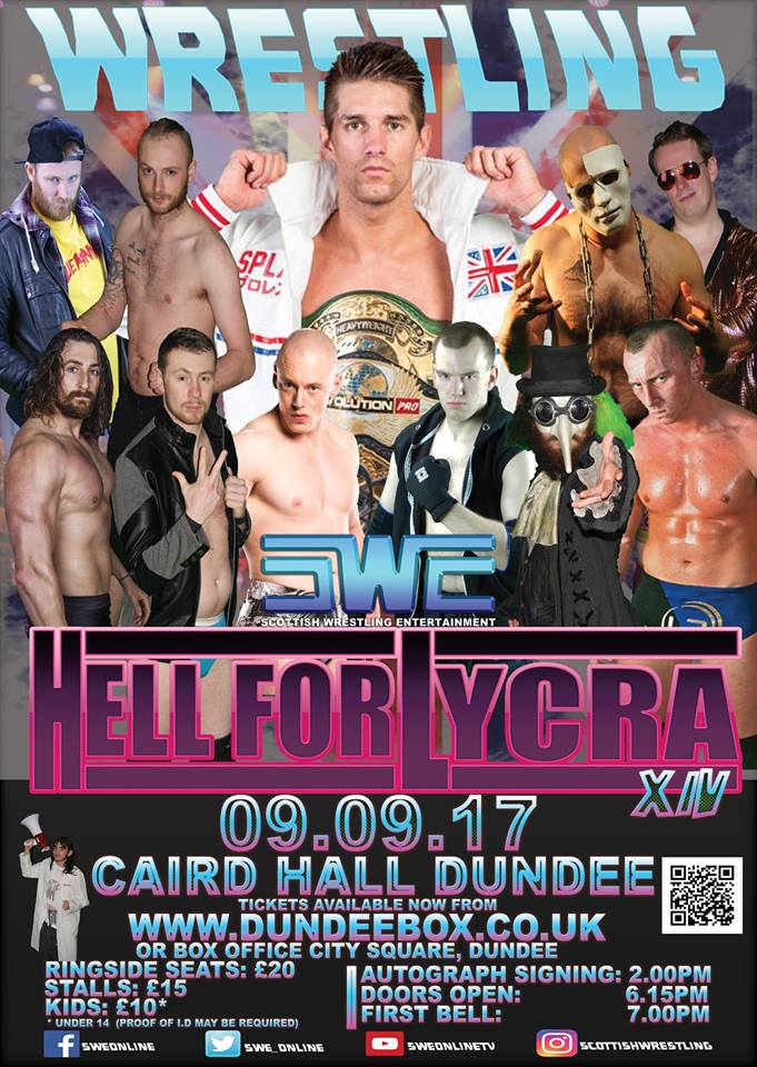 NEIL_MALONE's tweet photo. @LionKidUK @ProWrestlingEVE @HOPEWrestling @pbwwrestling @NORTH_NCL @EBW_NCWA @wrestlezone @ProWrestling4U @ThisIs_Progress @SourceWres @SouthsideWE there is also #SWE 's biggest event of the year #HellForLycra in Dundee this weekend! also appearing Ms Jeanie Clarke aka Lady Blossom https://t.co/5JjV4cyEEH