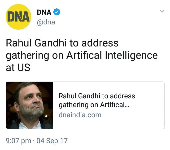 SirJadeja's tweet photo. Rahul Gandhi To Address Gathering On Artificial Intelligence At US.

RT If You Can't Stop Laughing. 😂😇🤣 https://t.co/fw4WnMej81