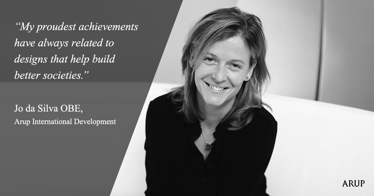 Recognising her leadership as a structural &amp; humanitarian engineer, Arup’s Jo da Silva is awarded the @istructe gold medal. #womeninSTEM