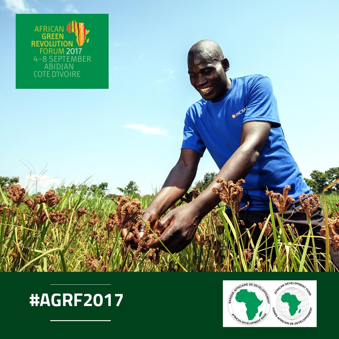 AfDB_Group's tweet photo. Starting today, #AGRF2017 will highlight #agriculture as the key driver of African economies. #High5s #FeedAfrica https://t.co/RaoRIwqLCC