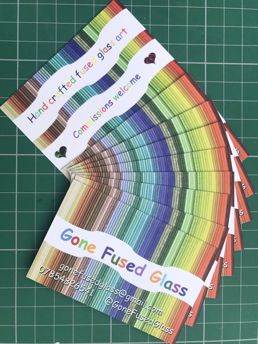 GoneFusedGlass's tweet photo. A huge thank you to @colourhouseltd for our new colourful and shiny business cards! 
We love them! https://t.co/OKdk25T83g