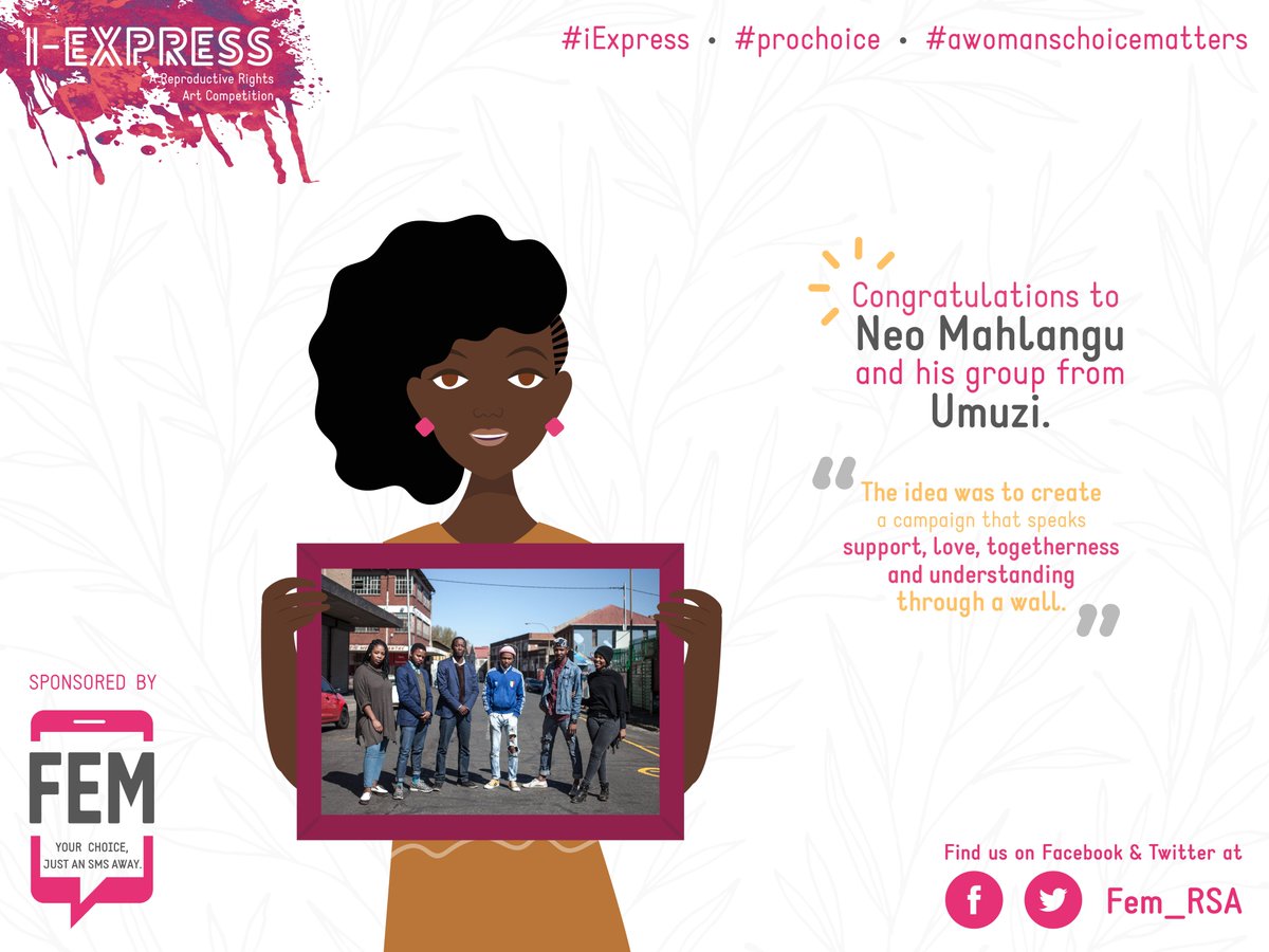 Fem_RSA's tweet photo. Congratulations to our winners from https://t.co/PJO18Ct9DP, who won the I-Express competition. Discover their art tomorrow! #IExpress #SA https://t.co/IcjcnILUu1