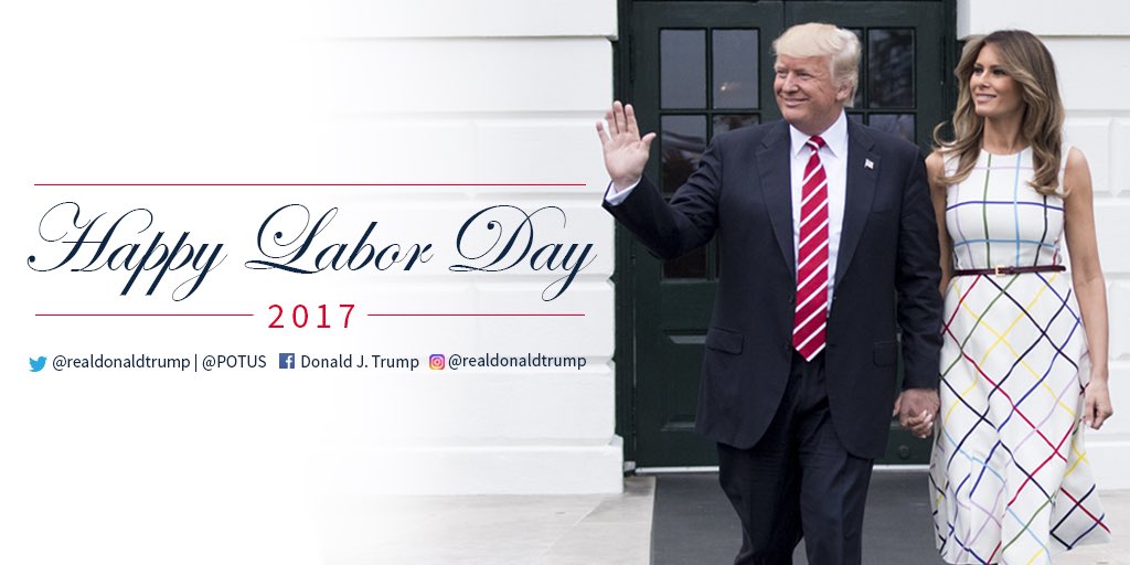 We are building our future with American hands, American labor, American iron, aluminum and steel. Happy #LaborDay!