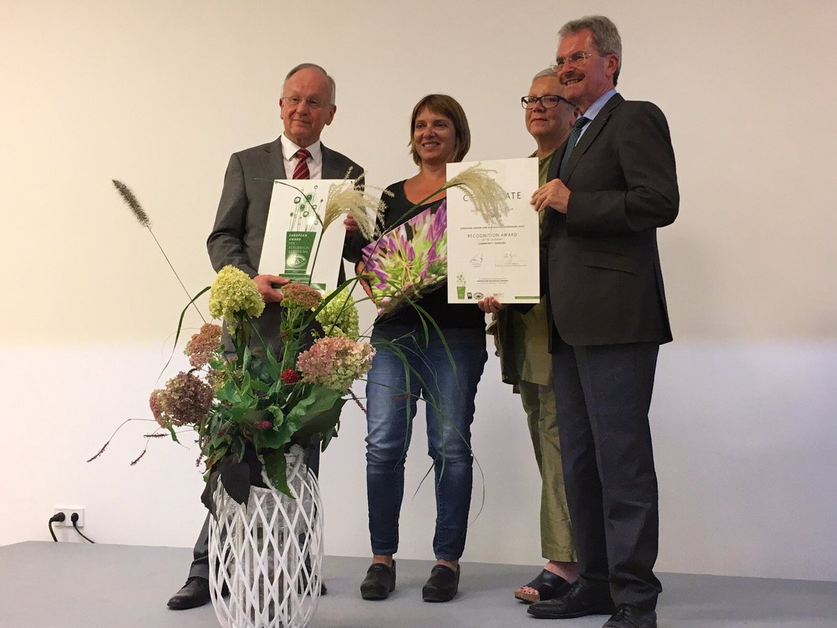 #IGABerlin2017 #EuropeanAwardforEcologicalGardening #ortoaltoLe Fonderie Ozanam vince il Recognition Award della categoria Community Garden