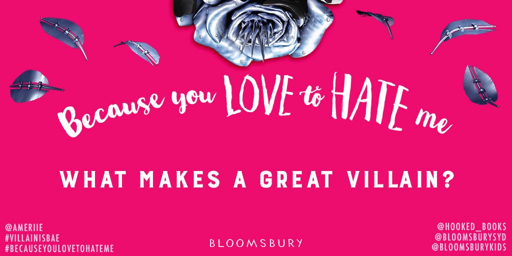 hooked_books's tweet photo. Finally, what do you think makes a great book villain? #ReadBYLTHM #BecauseYouLoveToHateMe https://t.co/9X7IYPPh8N