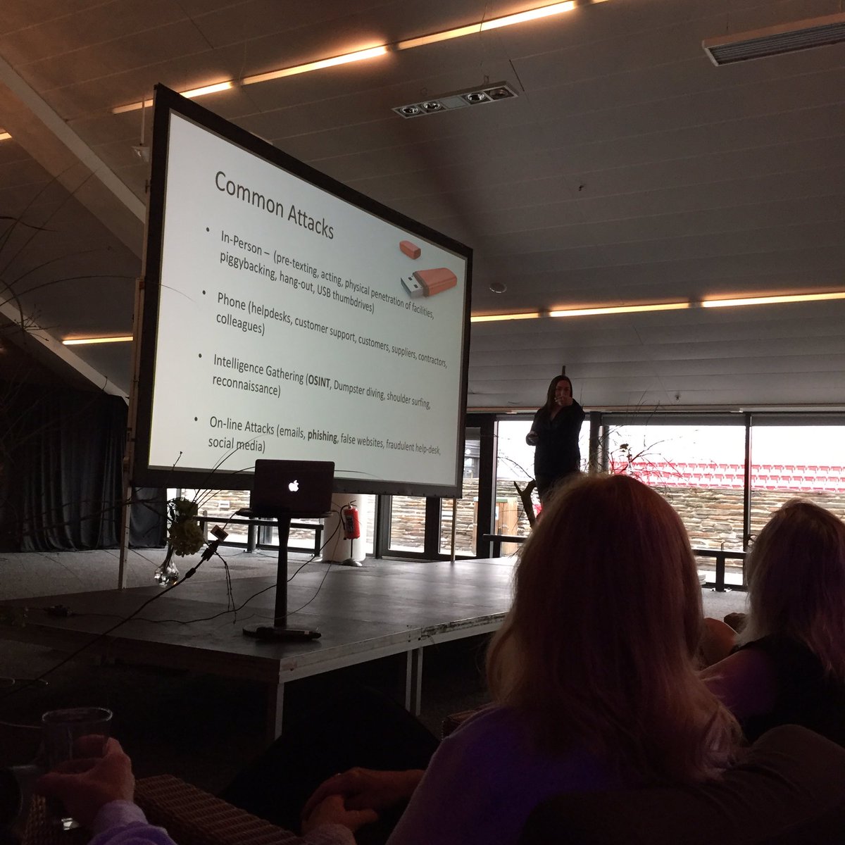 setlinger's tweet image. Here's the incredible @Jenny_Radcliffe talking about #peoplehacking at the @egmontmedia Grow Conference. Scary, fascinating stuff.