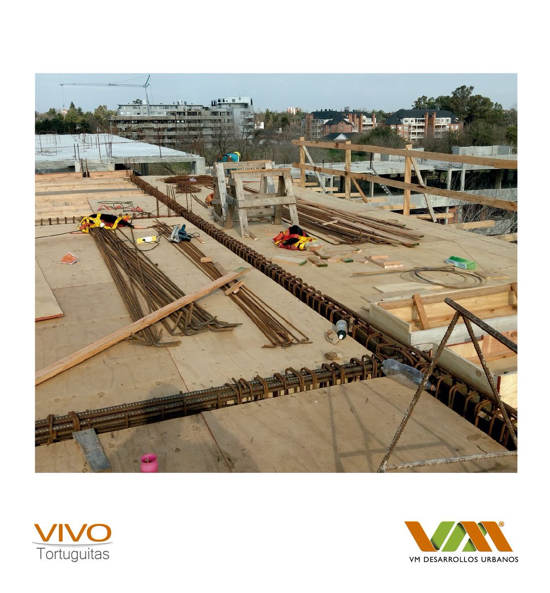 VMDesarrollos's tweet photo. 🏡 ✔ #News20 Etapa 1 - Bloque 3: Corte, doblado y montaje de armaduras losa de 4to piso. #Avances #VivoTortuguitas #VMDU https://t.co/F1cFMk3gYl