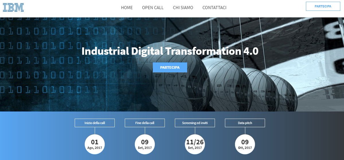 Digital_Magics's tweet photo. #Startup dell'industria manifatturiera: 6 giorni di tempo per inviare il vostro progetto alla #Call di @IBMItalia https://t.co/CMKCNxJqTO https://t.co/jZoMilZevO