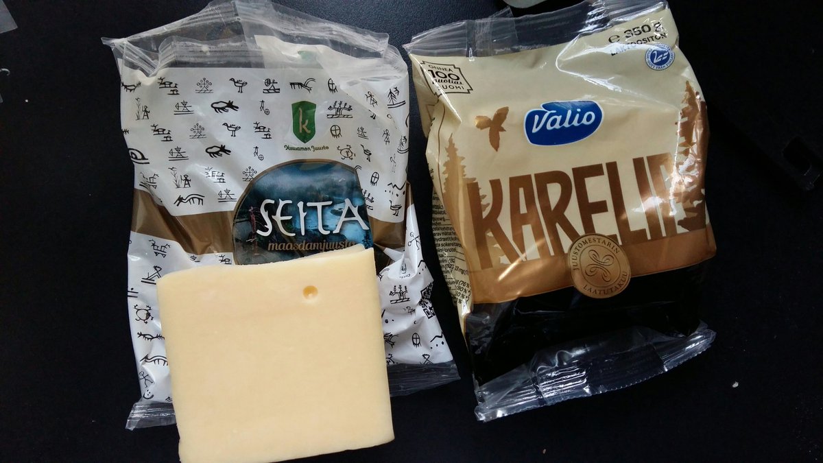 wstromanders's tweet photo. Kiitos #kuusamonjuusto ja @ValioFi uusista maukkaista juustoista.Mutta miksi aina niin pienissä pakkauksissa? https://t.co/fRilf5466V