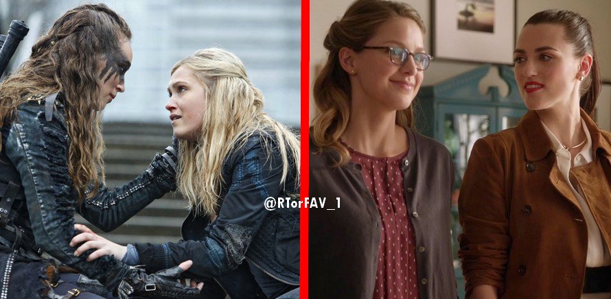 RTorFAV_1's tweet photo. REQUESTED 
RT for Clexa 
LIKE for Supercorp https://t.co/cCDxu8rgO8