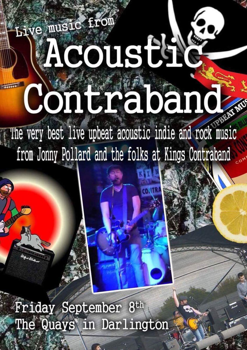 This Friday Acoustic Contraband are bringing you the best indie and rock music! Perfect for our reopening party! 🥂🍾 🎶 #livemusic #darlington