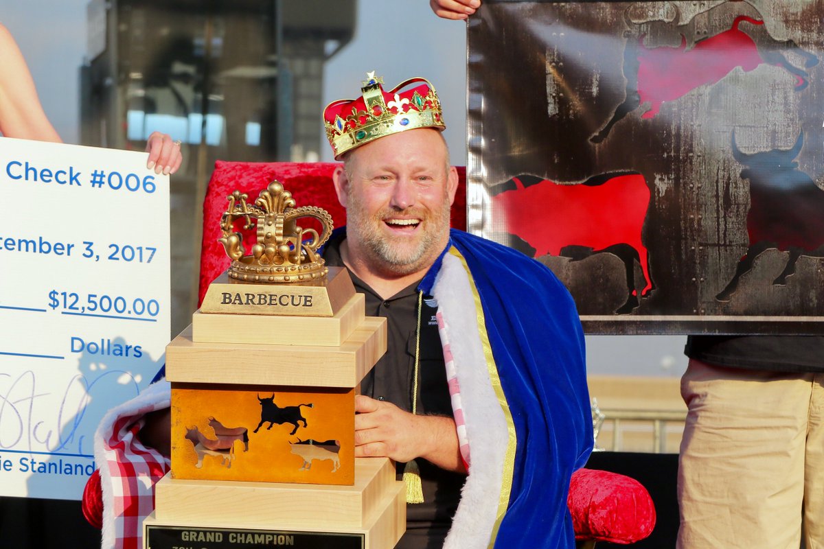 AmericanRoyal's tweet photo. Congratulations again to Porky Butts BBQ, 2017 Grand Champion - Open Competition. Full results at https://t.co/f3XRhysmqF #AR2017BBQ https://t.co/bUeANeMKfW