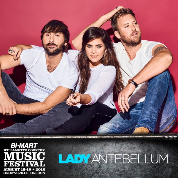 BWCMF's tweet image. We are excited to announce that @ladyantebellum will be joining us in 2018! #bwcmf2018