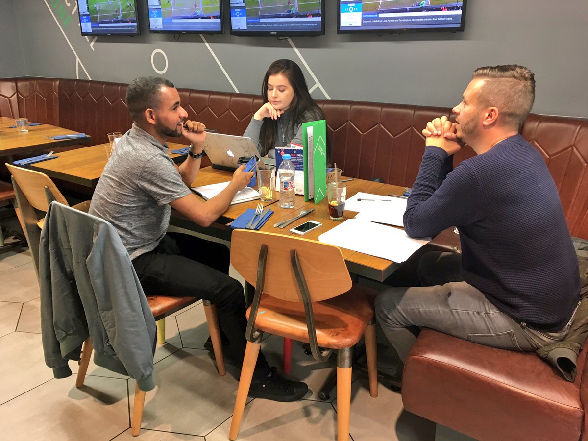 Thirteencars's tweet photo. Meeting this evening with some of the crew, at @Cafefootballstr discussing promo dates &amp; our @kickstarter campaign🎬#Filmmaking #kickstarter https://t.co/jPiinxPkZb