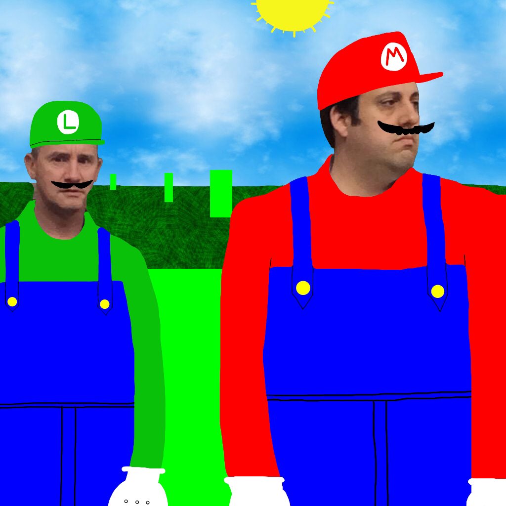 DMagsDoodles's tweet photo. Swaglione and Coleman trying on early ideas for their Halloween costume. https://t.co/aDqywJh0vf