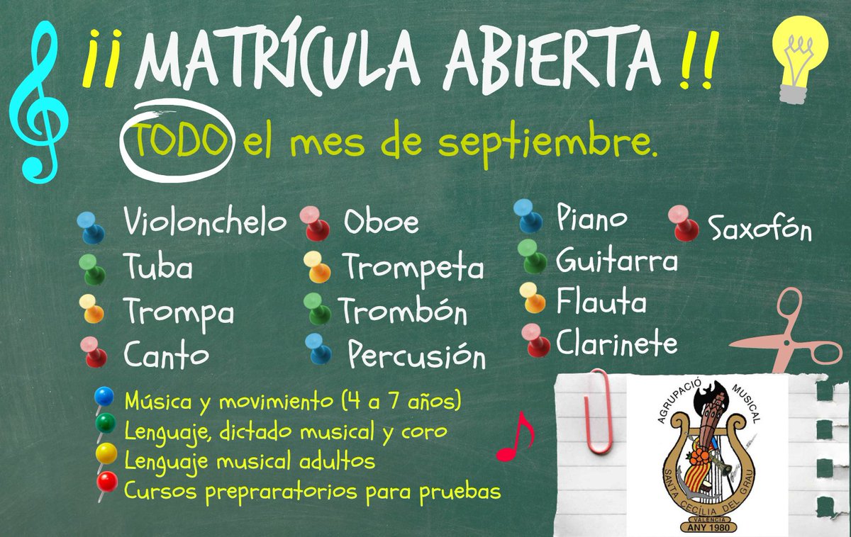 ¡¡Volvemos con mucha ilusión y ganas de conoceros a todos/as!! Horario secretaría: lunes a viernes de 17:30h a 19:30h (C/Isaac Peral, 23)