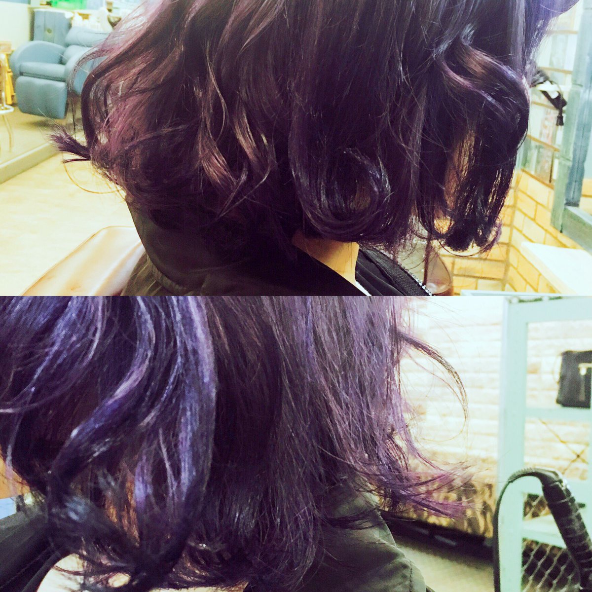 O Xrhsths Rika ロクヘアてんちょー 10 25激ロック Sto Twitter ダークグレーにマニパニでパープルやブルーをちょっと入れるだけでだいぶミステリアス 暗めもいいけどただ暗いのはつまんないよね Manicpanic ダークトーン 紫 髪色 バイオレットカラー