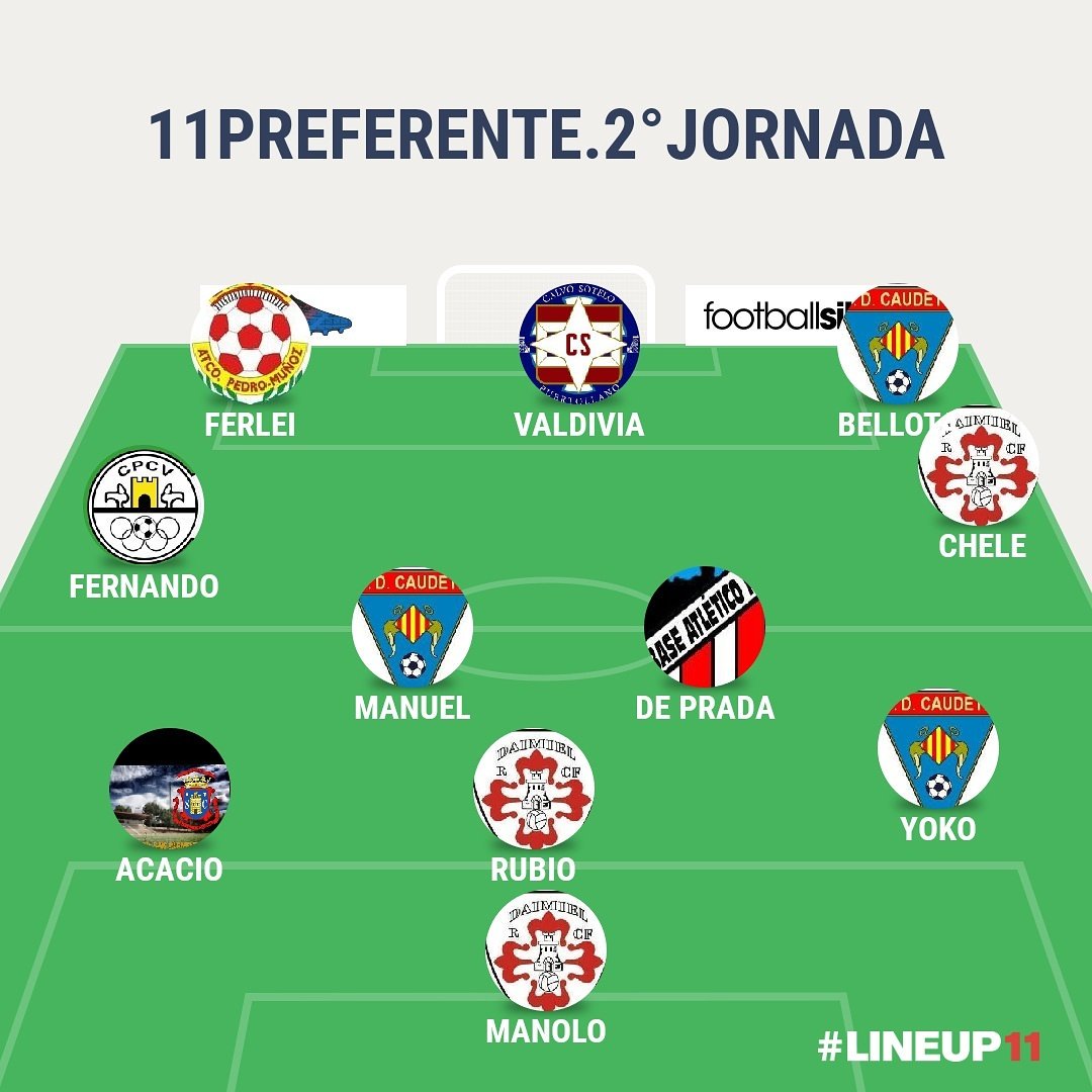 1Preferente's tweet photo. @1Preferente .11 de preferente.2°Jornada. https://t.co/WHjSd4yjul