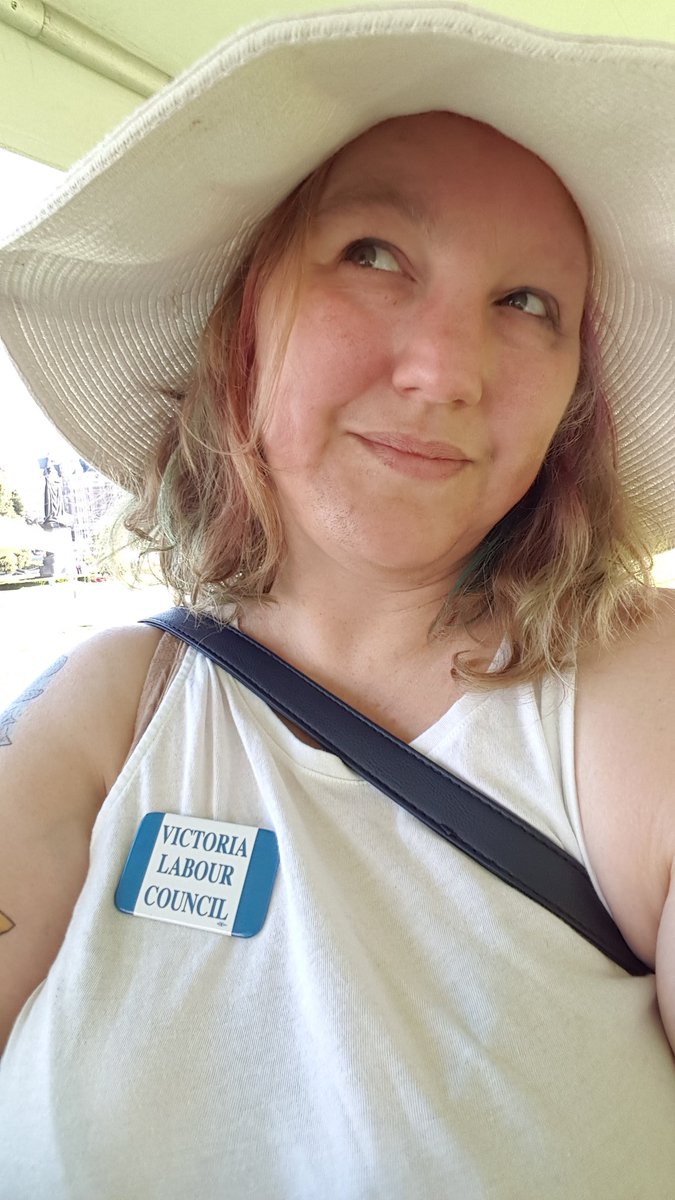 victriviaqueen's tweet image. Representing the Victoria Labour Council at the Labour Day Picnic this morning #yyj #vlc