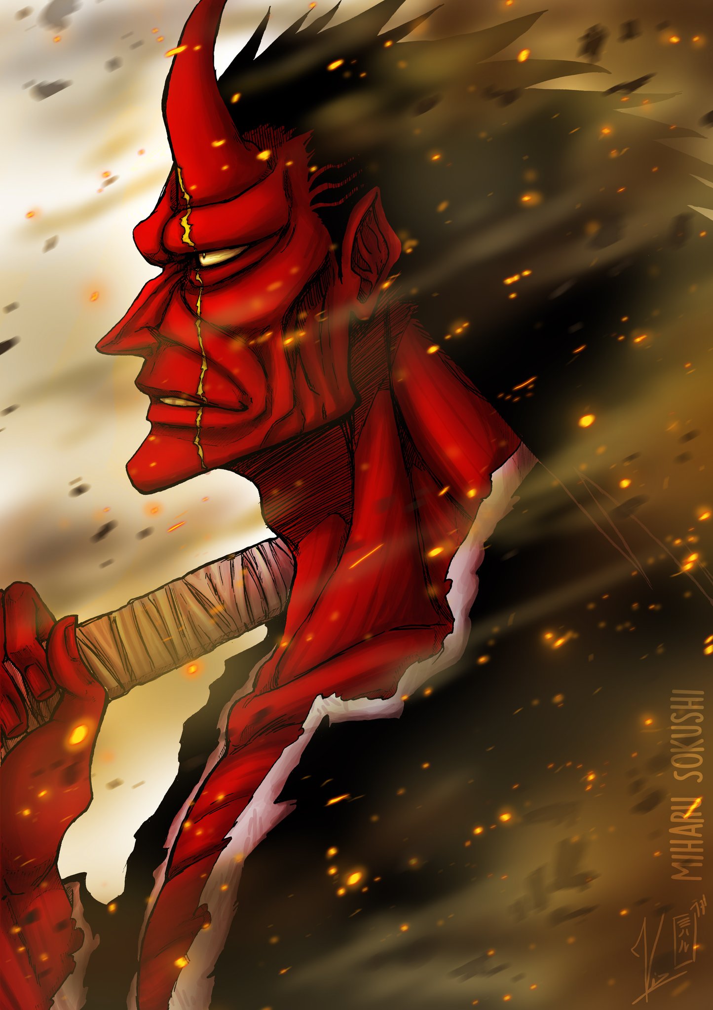 טוויטר \\ Miharu Sokushi בטוויטר: "Second version of my Zaraki Kenpachi  fanart ! Better, Stronger 😍👹 Hope you like it ! #BLEACH #kenpachi #Bankai  #更木剣八 #漫画 #図 #anime #manga https://t.co/SHBxMesmxz"