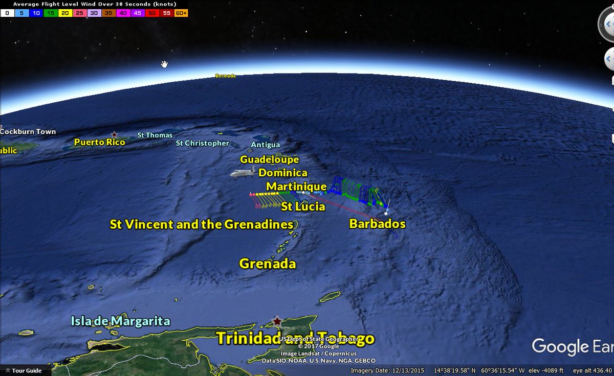 wxbrad's tweet image. NOAA Gulfstream IV-SP Gonzo is off and flying an upper air mission to sample the atmosphere around #Irma to better the forecast guidance.