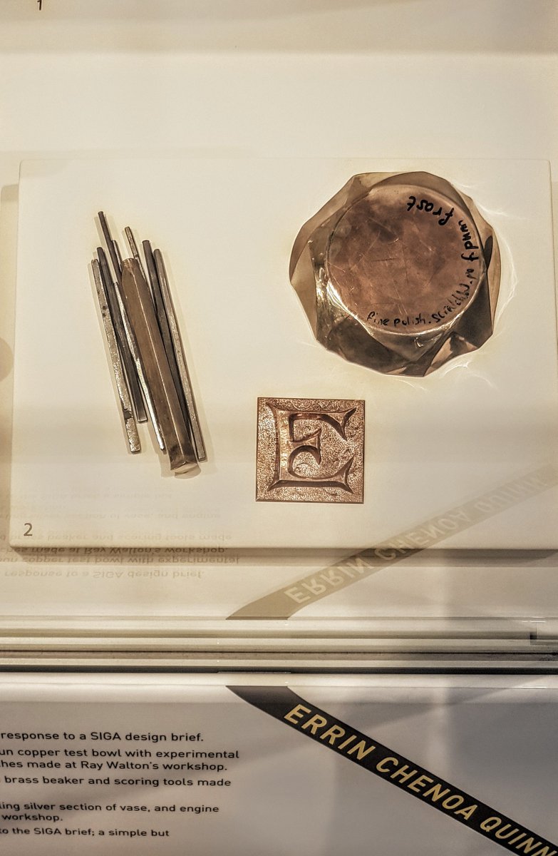 GoldsmithsCo's tweet photo. 'The Next Generation: Learning From The Masters' - Silversmiths from the SIGA programme @GsmithsCentre til Friday https://t.co/BiQPJrA4Qy https://t.co/vXIF9g8JPu
