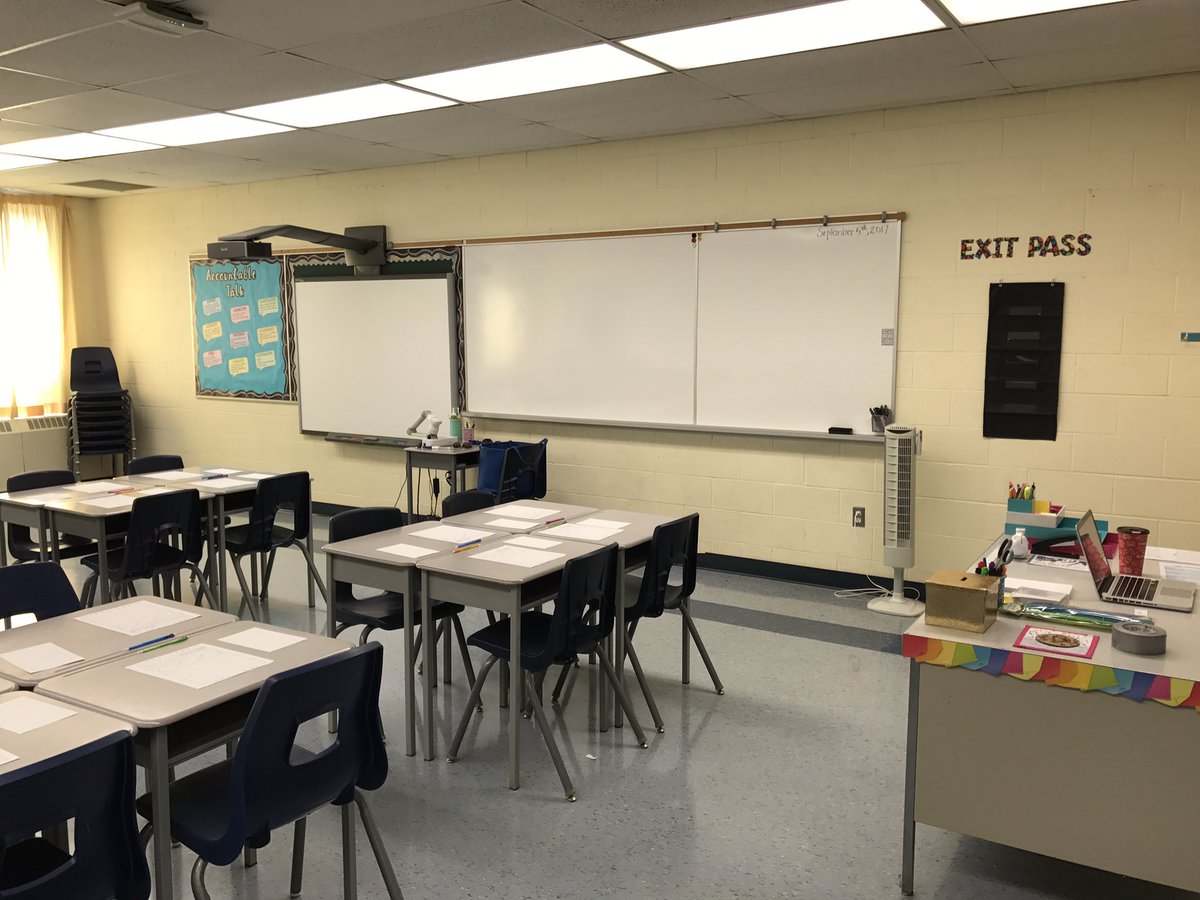 Miss_Westbury's tweet photo. Just need some awesome Gr 6 & 7 students to fill these seats. Can't wait for Day 1 of the 2017-2018 School Year! #GettingReadyForSept5 https://t.co/9fcLCzCYtg