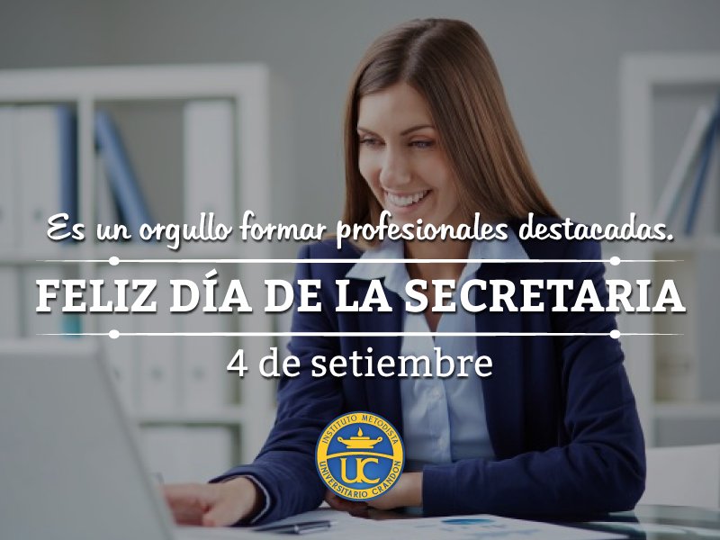 unicrandon's tweet photo. Es un orgullo que confíen en nuestro instituto para convertirse en las mejores profesionales! Feliz día de la Secretaria! 😀😍 https://t.co/qBDCrJm2hz