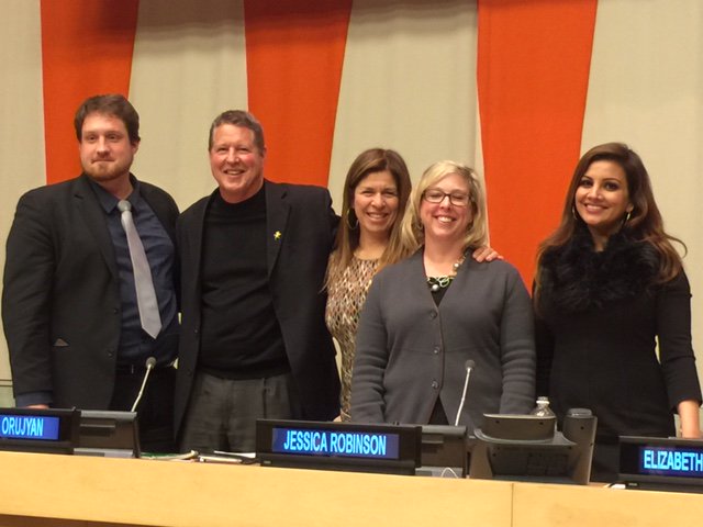 AfyaFoundation's tweet photo. Afya founder, Danielle Butin, on #UN Panel Health &amp; Wellbeing. #POC2016 #IMPACTL21 https://t.co/Cwh8pqdevd