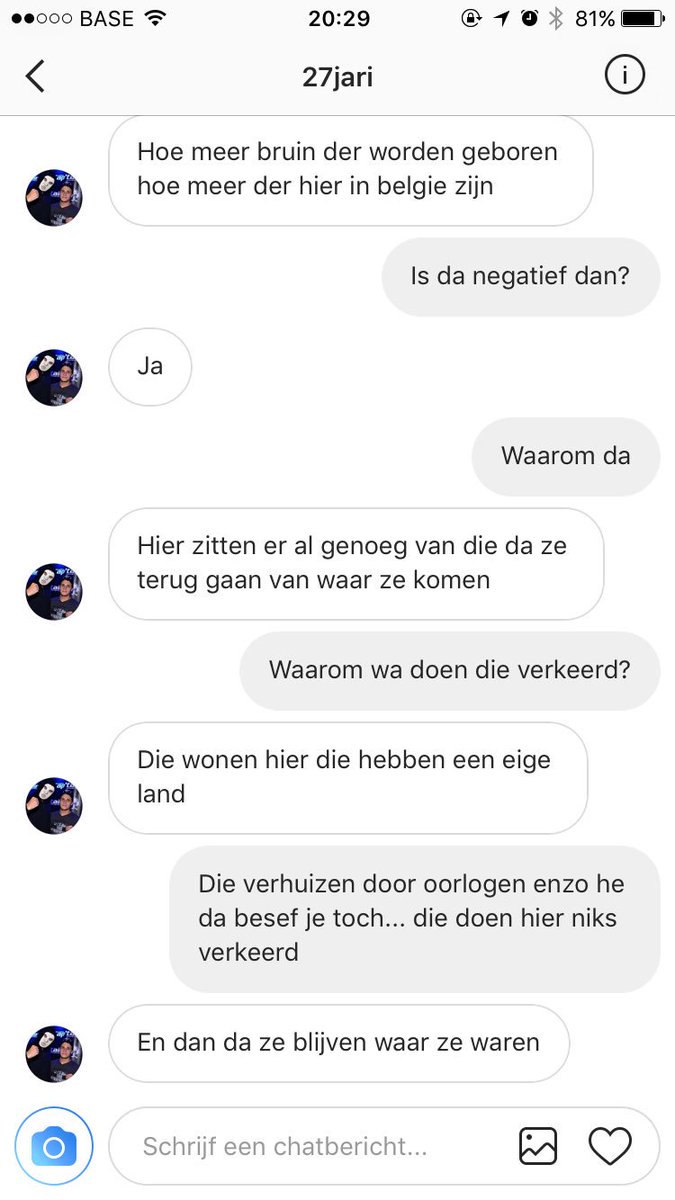bobaesen's tweet photo. Khad u beter blijven negeren zoals ik voordien deed vieze racist, kmoet echt kotsen van zo'n mensen https://t.co/vHiX2XQEKF