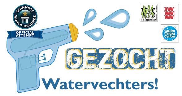 Zeg, durf je? Lijkt me wel toch. Voor <a href="/SwimtoFC073/">Swim to Fight Cancer</a> natuurlijk. Het #wereldrecord #waterpistolen <a href="/shertogenbosch/">'s-Hertogenbosch</a>. facebook.com/events/1871227…