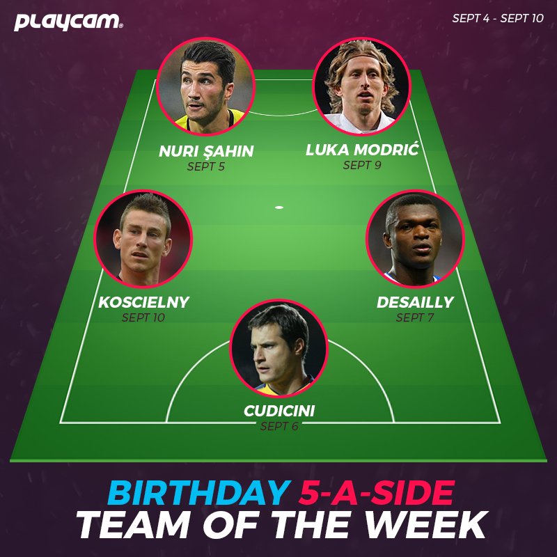playcamuk's tweet photo. Would your #5side team score any against these?#PlayCam #HappyBirthday @6_LKOSCIELNY @Capitancarloc @marceldesailly @lm19official @nurisahin https://t.co/GXDdEPuICE