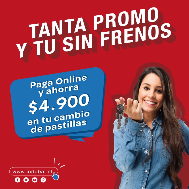 Indubal's tweet photo. Consigue tu #Promo acá 👉 https://t.co/1nCpH5uxwh
✅ #47Años de experiencia🔧
✅ Pastillas de freno de #Exportación incluidas👌
#RT para ahorrar! https://t.co/WYAO0Loi7L