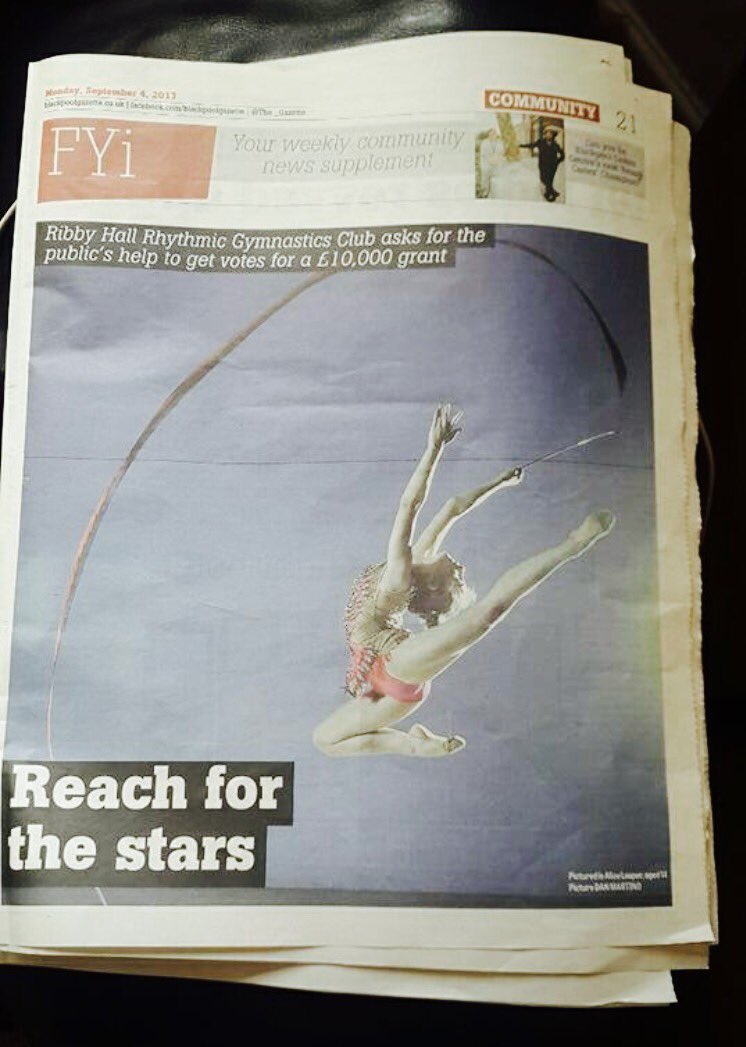 h_walker84's tweet photo. Another great article in @The_Gazette showcasing the girls talent @RibbyFitness ⭐️#RibbyHall #BritishGymnastics #RhythmicGymnastics 🤸‍♀️🤸‍♀️ https://t.co/bQzSq1XGHT
