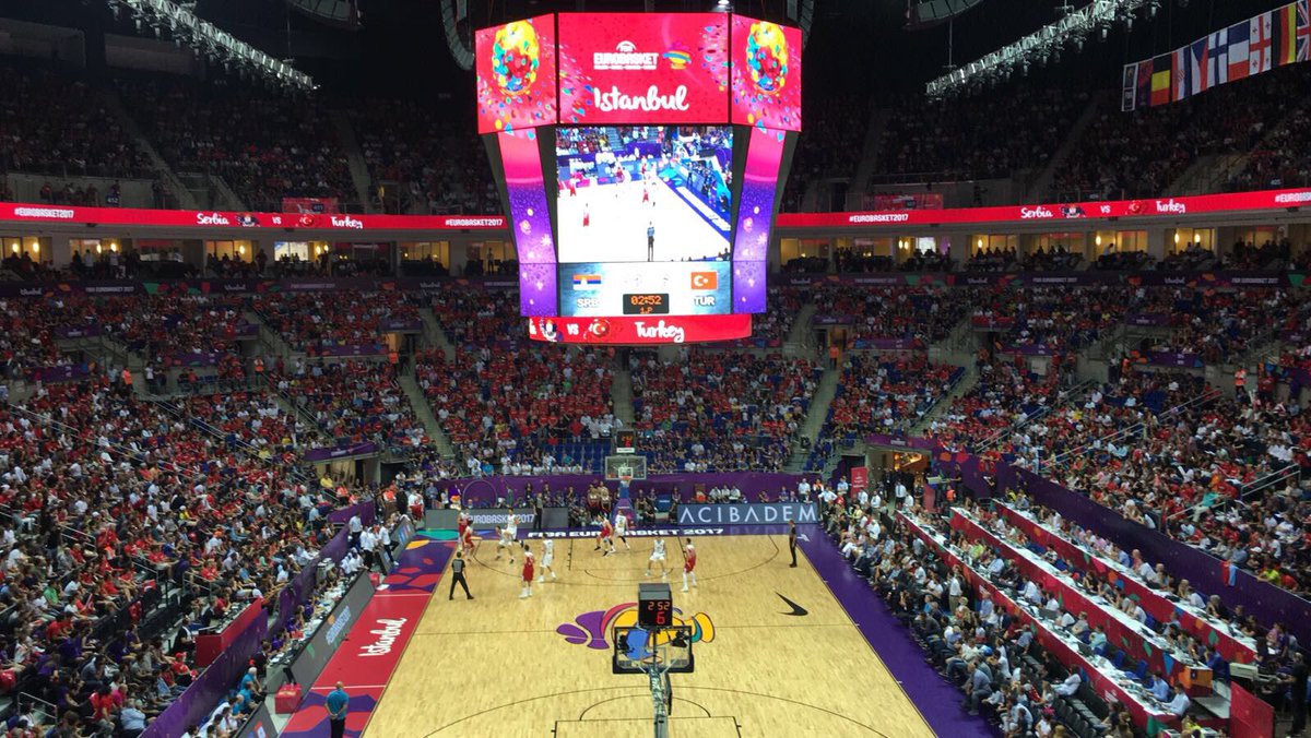 SportsPres's tweet photo. Our team doing the business to bring atmos to @FIBA #EuroBasket2017 in Istanbul (&amp; Helsinki, Tel Aviv, Cluj-Napoca) 🏀 Go Them!!! https://t.co/6na5jzcEnm