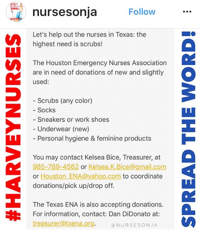 HarveyNurses's tweet photo. #scrubs and medical attire needed in #harvey zone .
#harveynurses #nurses
cc @ScrubsMagazine https://t.co/a1O54bNd8M