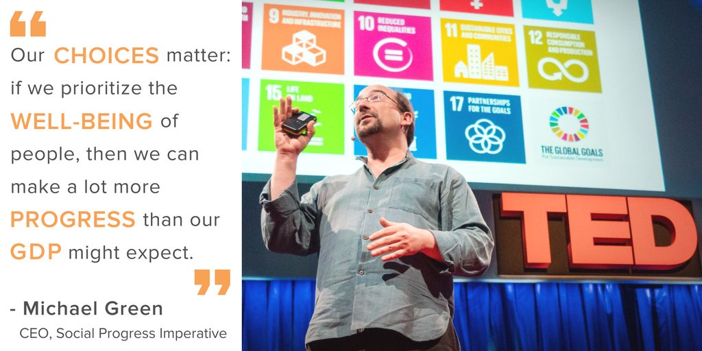 socprogress's tweet photo. GDP is not destiny. Our CEO, @shepleygreen explains how prioritizing #socialprogress can lead countries to exceed expectations. https://t.co/BR883sMTdl