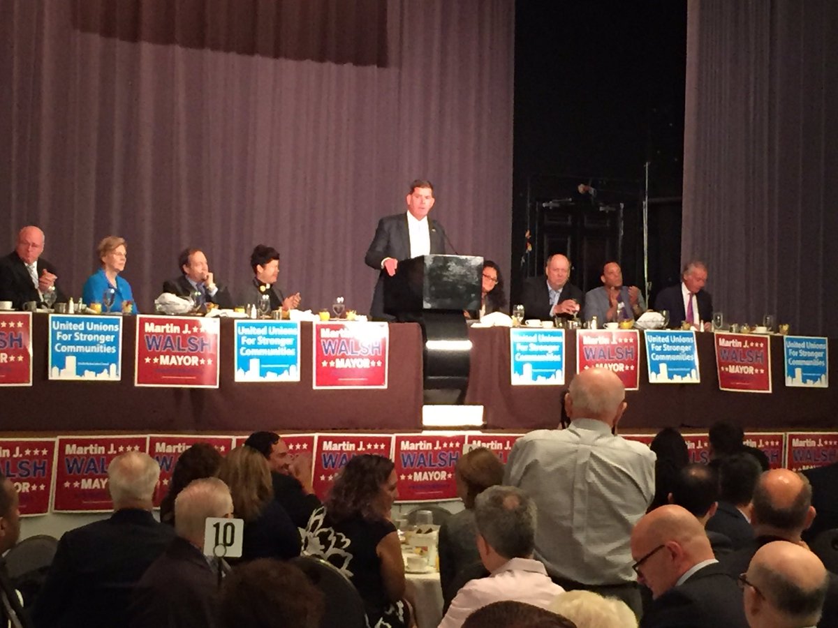 SenatorMikeRush's tweet photo. Great #LaborDayBreakfast this morning @massaflcio @MartyForBoston @SenWarren @EdMarkey @RepStephenLynch @joekennedy @MassAGO #WorkAndWages https://t.co/oBoYNK89n3