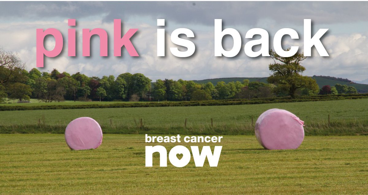 ecosyl_'s tweet photo. Pink bale wrap comeback, lets smash last year’s total with over £26,000 raised!! #wrappink #pinkbales https://t.co/wsuZcWShEm