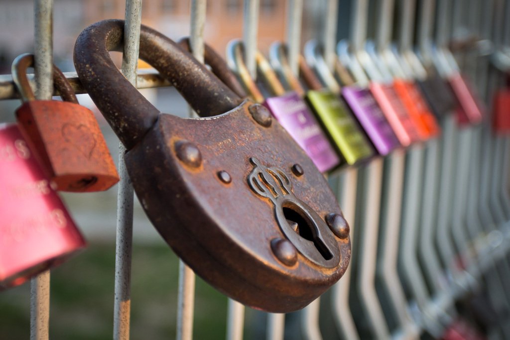 kony2's tweet photo. Locks on Eiserner Steg in Regensburg -  #Regensburg #Germany #Eiserner #Steg #Danube #Donau #River #Sunset #liveau… https://t.co/0HRgUZITsg https://t.co/iUXiLeqtLR