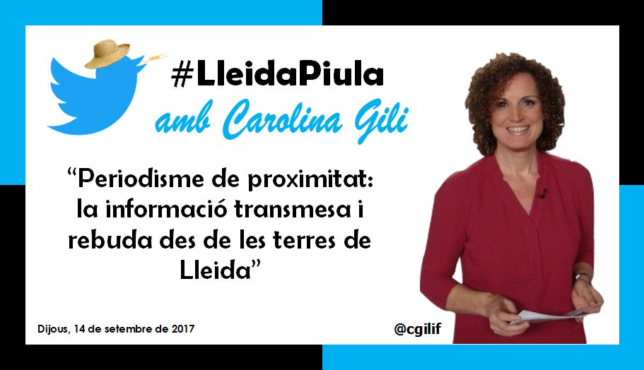 És un honor poder anunciar a <a href="/cgilif/">Carolina Gili</a> com a primera convidada de #LleidaPiula. Dijous, 14 de setembre a les 20:30 al '1203 Restaurant'.