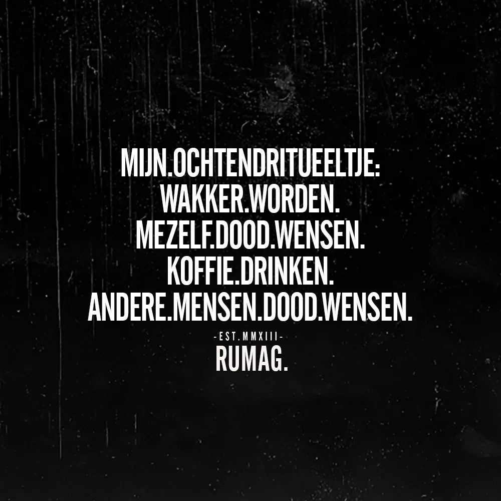 EstherSnijder78's tweet photo. Verheug me nu al op morgenvroeg #qoutes #rumag #dikkeshit https://t.co/rAS58hw1hY