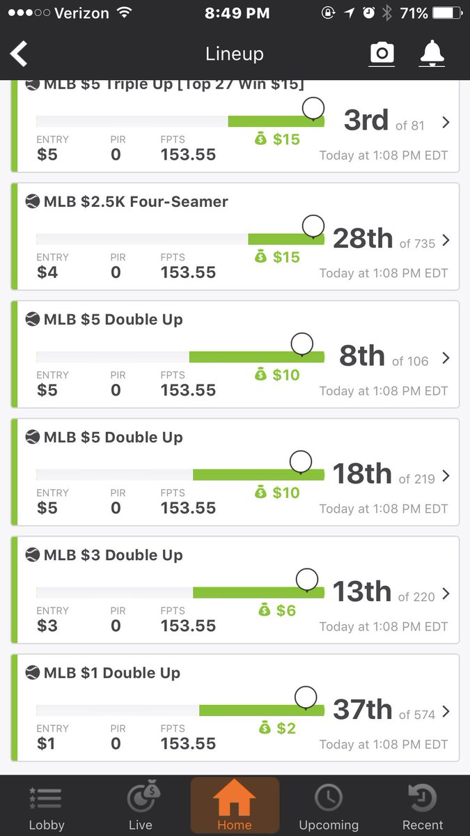 VinnyCash007's tweet photo. #MLBcash #BeisbolCash not a bad afternoon MLB 😘⚾️💰 https://t.co/O1bo69fghQ